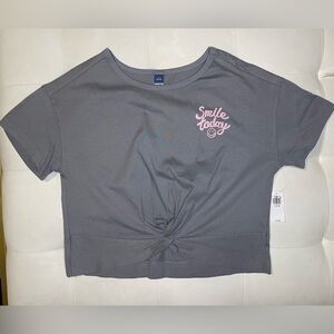 NWT Old Navy Twist-Front Graphic T-Shirt for Girls 10-12